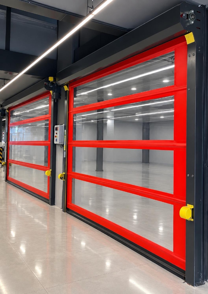 Yüksek Hızlı Otomatik Sarmal PVC Branda Kapı Sistemleri - Can Kepenk